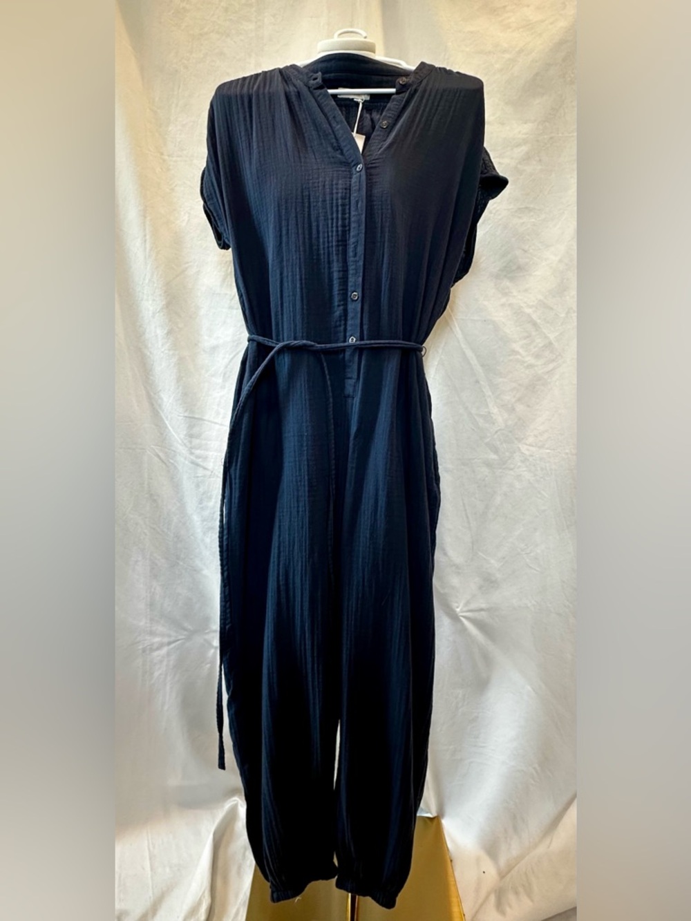 Outerknown Prism Jumpsuit - Navy Blue - M